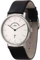 ZENO-WATCH BASEL Bauhaus Winder Ref. 3532-i3 light grey, 3532-i1 black puristic timepiece
