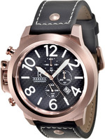 RENDEX by ZENO CHRONO Air Force Chronograph Ref. 11454-Pgr-a1 50MM rose gold plated, black dial
