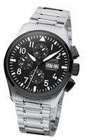 EPOS Sportive 3433 PILOT Ref. 3433.228.35.35.30 automatic chronograph - stainless steel bracelet