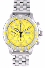 ZENO-WATCH BASEL Hercules 3 Neon Chronograph Day-Date MB steel-yellow ref. 2657TVDD-a9M Cal. Valjoux 7750
