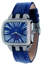GIO MONACO Hollywood Diamonds Ref. 224 - diamond set luxurious timepiece, polished stainless steel, ETA 980.163 quartz caliber