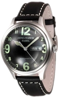 ZENO-WATCH BASEL Oversized OS Dome Automatic New Edition Ref. 8800N-a1, -a15 (black/orange)