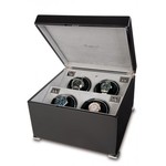 WATCH WINDERS Rapport London Est. 1898 W124 - Perpetua II Ebony Quad Watch Winder