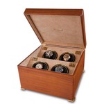 WATCH WINDERS Rapport London Est. 1898 W114 - Perpetua II Satin Walnut Quad