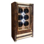 WATCH WINDERS Rapport London Est. 1898 W526 - Paramount Aged Walnut Six Watch Cabinet