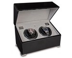 WATCH WINDERS Rapport London Est. 1898 W122 - Perpetua II Ebony Duo Watch Winder