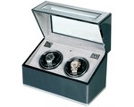 WATCH WINDERS Rapport London Est. 1898 W252 - F3 Carbon Fibre + Aluminium Duo Watch Winder