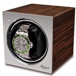 WATCH WINDERS Rapport London Est. 1898 W149 - Tetra Mono Watch Winder, Macassar