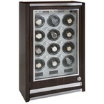 WATCH WINDERS Rapport London Est. 1898 W412 PARAMOUNT TWELVE WATCH CABINET MACASSAR WOOD