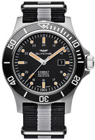 GLYCINE COMBAT SUB 48 Ref. GL0097 steel black-orange automatic