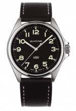 GLYCINE COMBAT 6 manual Ref. 3894.19AT-LB9B black SL numerals dial, hand wound cal. ETA 2801-2