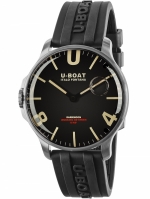 U-BOAT Darkmoon 44 SS CODE 8463/B PURISTIC OIL BATH SWISS QUARTZ MVMT